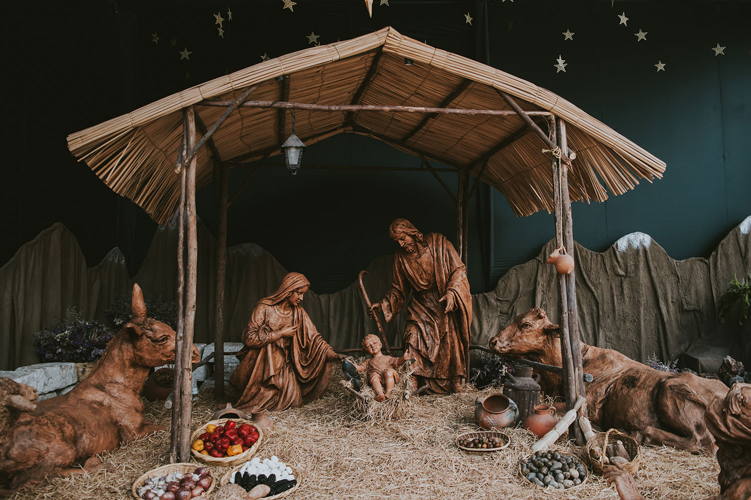 Christmas Nativity Scene in Italy