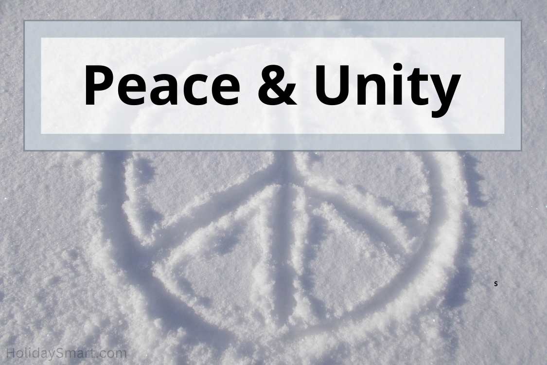 Peace & Unity holidays