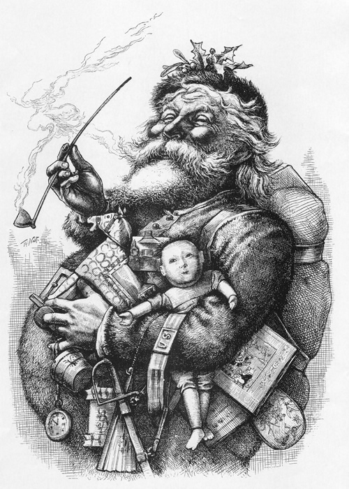 Santa illustration by Thomas Nast