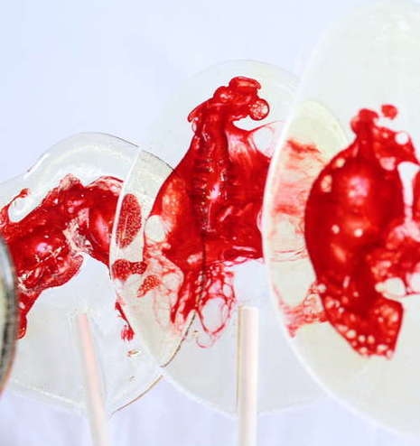 vampire blood lollypops
