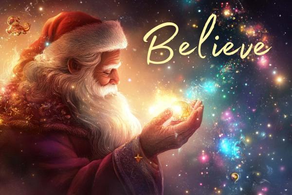 Children believe in Santa's magic