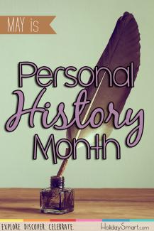 May is Personal History Month