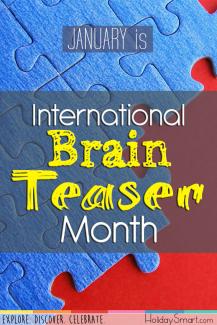 January is International Brain Teaser Month