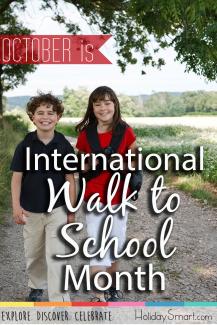 October is International Walk to School Month