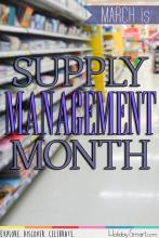 March is Supply Management Month