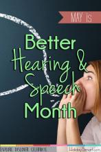 May is Better Hearing & Speech Month