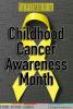 September is Childhood Cancer Awareness Month