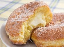 cream-filled doughnuts